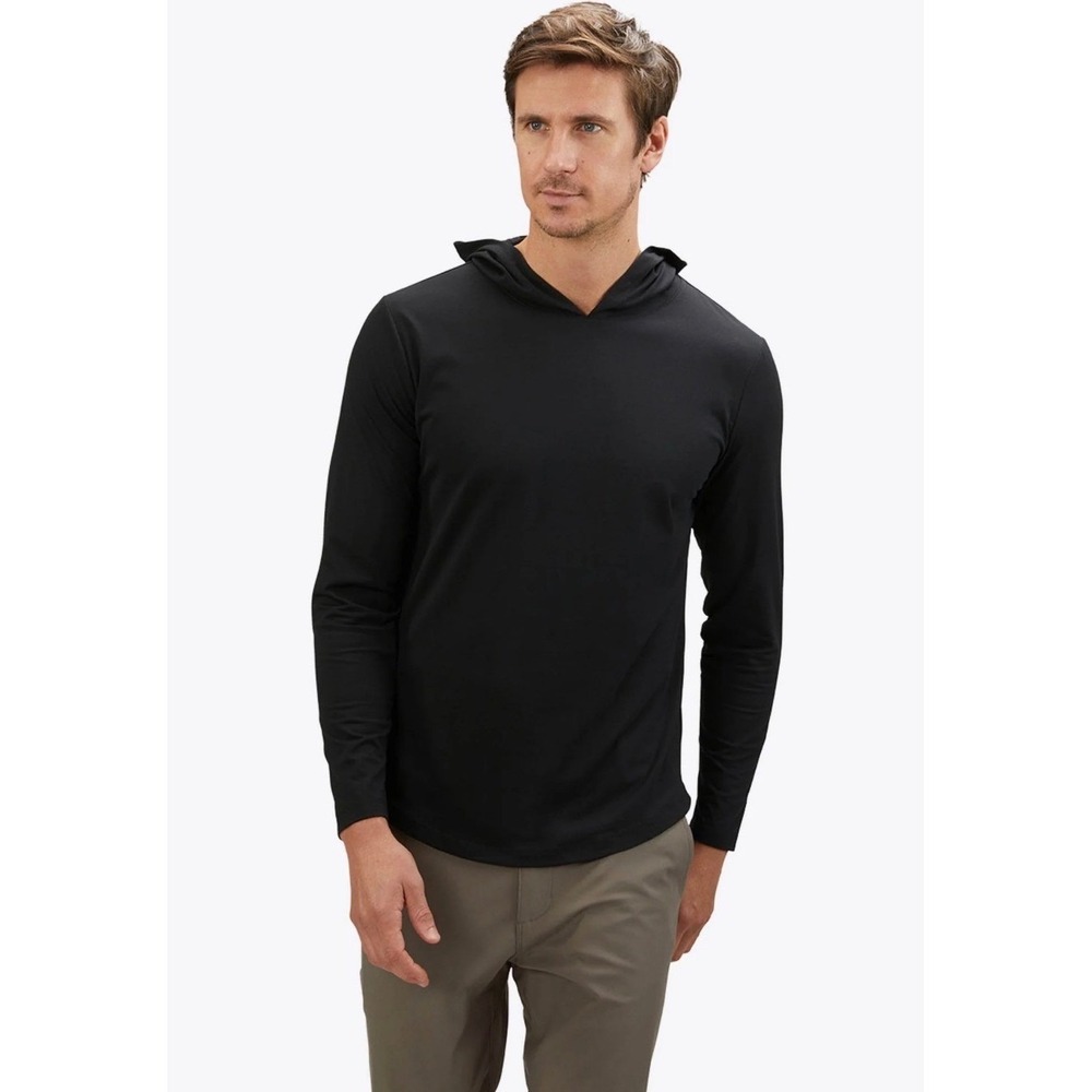 Cuts Clothing Pyca Pro Black Long Sleeve Elongated Hoodie Mens Size Large L